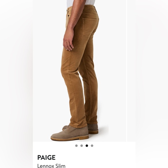 PAIGE Men's Brown Corduroy Pants 29 - Picture 2 of 9